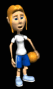 Animated Basketball Player