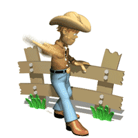 Cowboy Repairing Fence